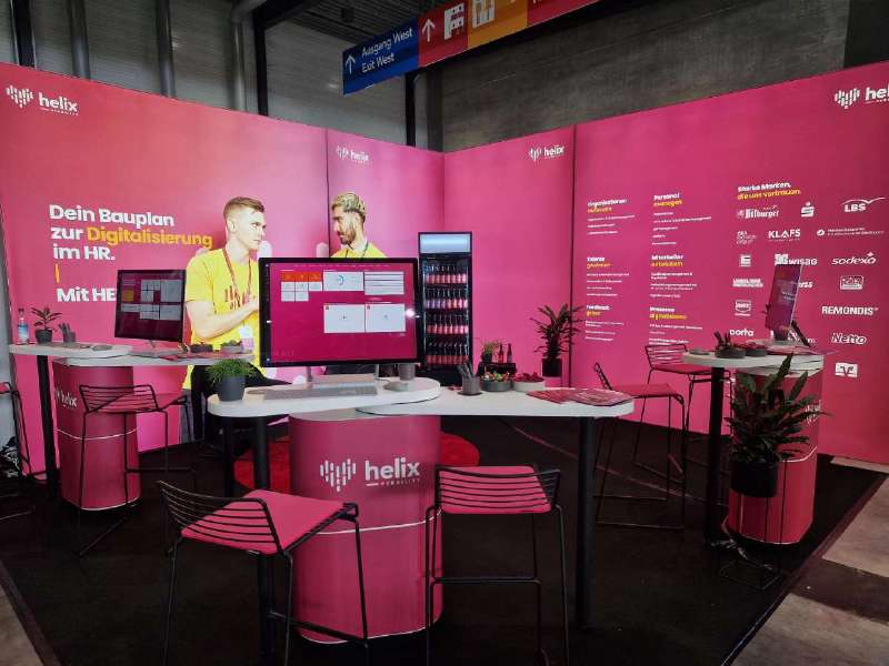 The complete exhibition stand