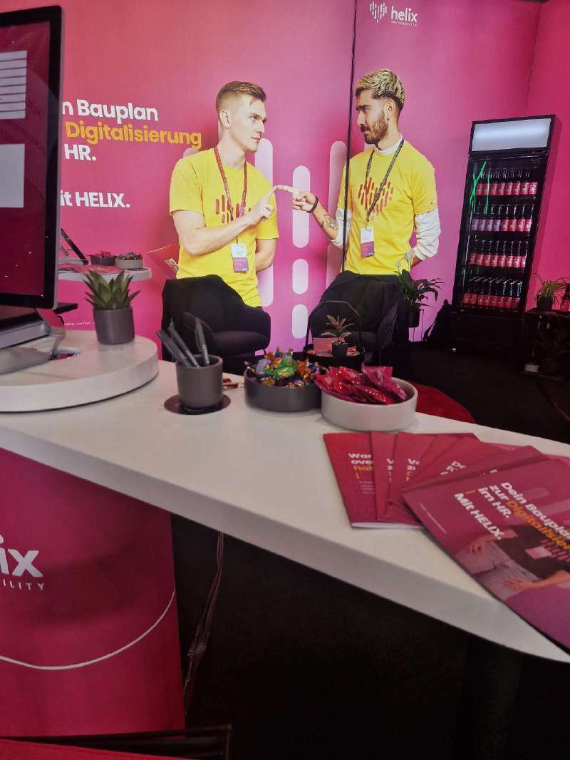 Details of the exhibition stand