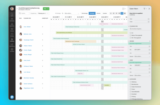 Automatic apprentice scheduling